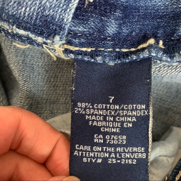 BONGO Medium Blue Wash Women’s Capris Jeans Size 7 - Picture 9 of 12